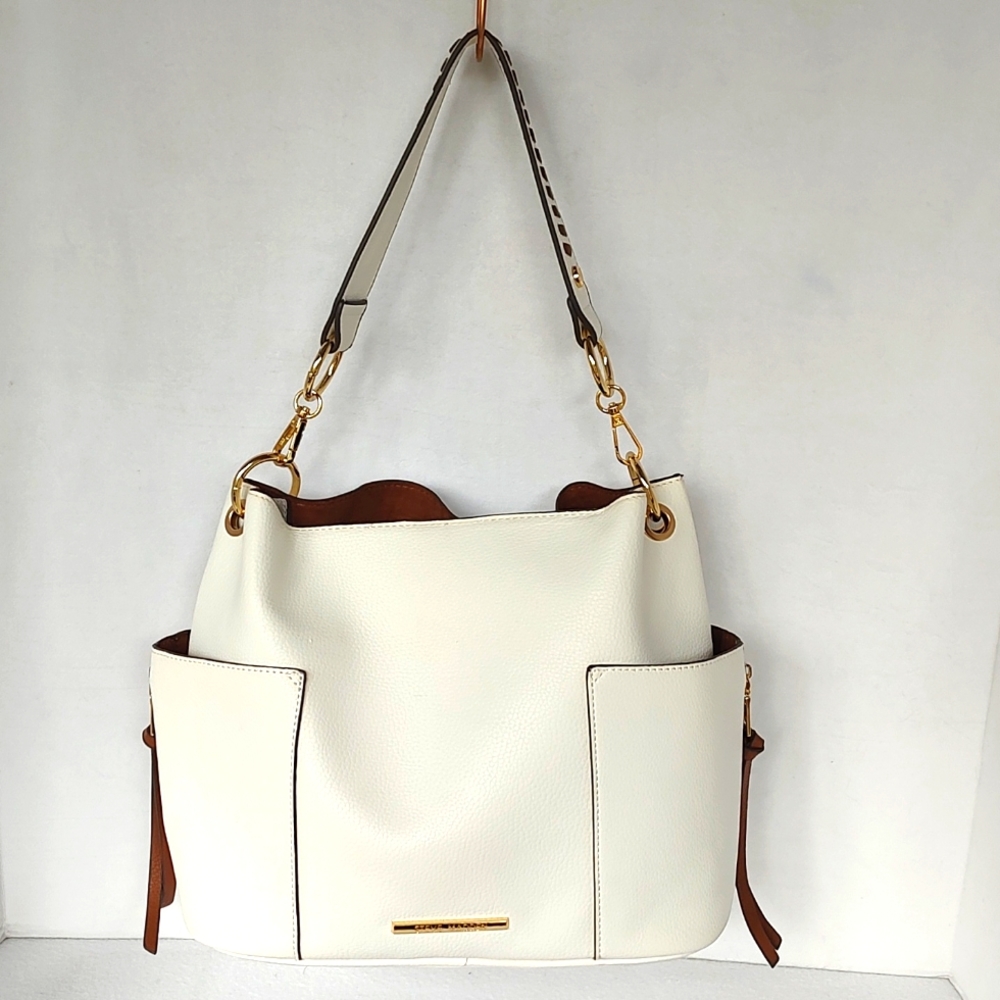 Steve Madden White Shoulder Bag
